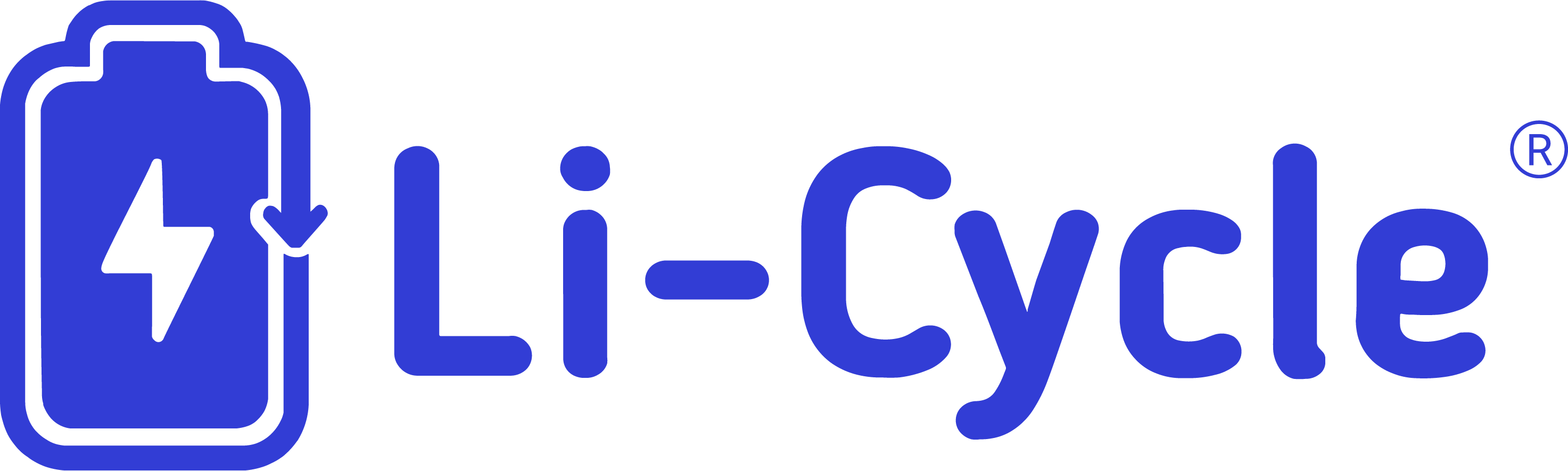 A blue background with the word